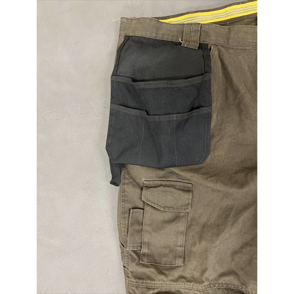 Caterpillar Work Pants Men's CAT Trademark Holster CARGO Tool Pockets sz 50/30 - Picture 3 of 12